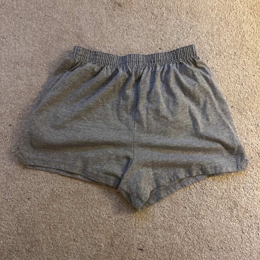 Grey Cotton Camp Shorts
